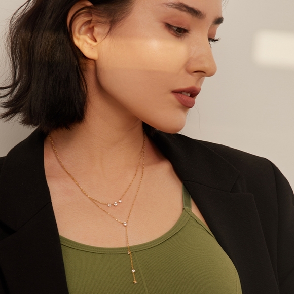 Pretty Layered Long Necklace - Picture 8 of 8